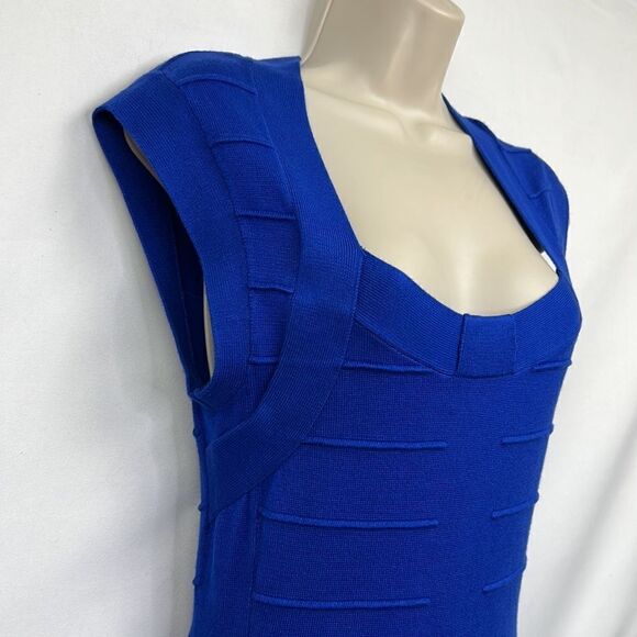 Nicki Minaj Royal blue midi sweater dress size large EUC - Picture 5 of 13